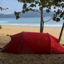 Our tent on Praia do Sono